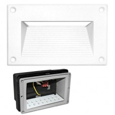 Φωτιστικό Χωνευτό Έμμεσου Φωτισμού LED 1W 230V 3100K Θερμό Φως Αλουμινίου Λευκό 5295 IP54